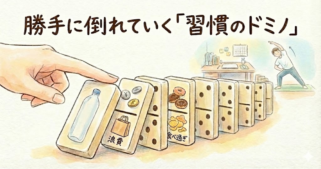 勝手に倒れていく習慣のドミノ
