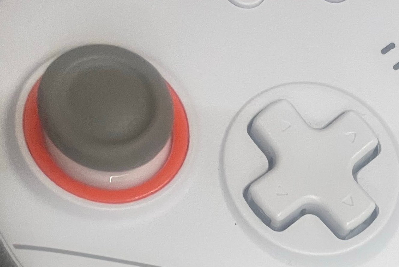 無水アルコール拭き取り前のコントローラー